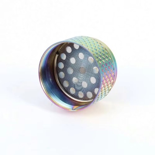 Wholesale Hot Sale Custom Logo Colorful 3 Layers Zinc Alloy Metal Tobacco Smoking Herb Grinder