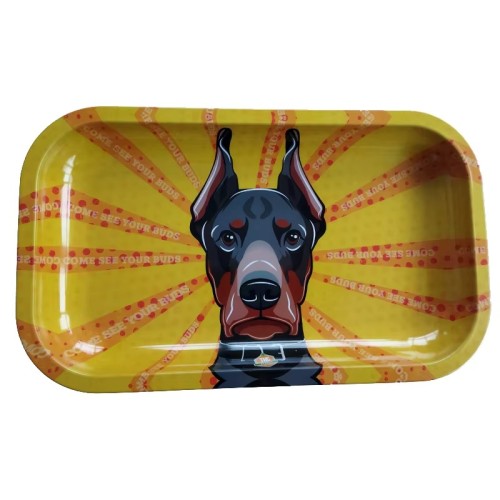 Wholesale Custom Smoking Tobacco Accessories Herb Tinplate Smoke Tin Rolling Tray for Serving