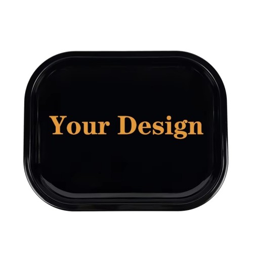 Wholesale Custom Smoking Tobacco Accessories Herb Tinplate Smoke Tin Rolling Tray for Serving