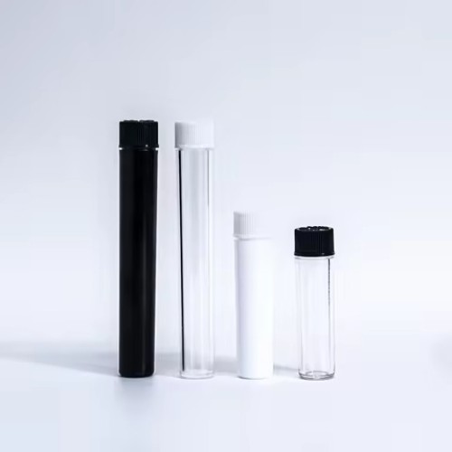 Hot Selling Wholesale 110mm Transparent Storage Cone Tubes Custom Airtight Pre Roll Plastic Storage Containers