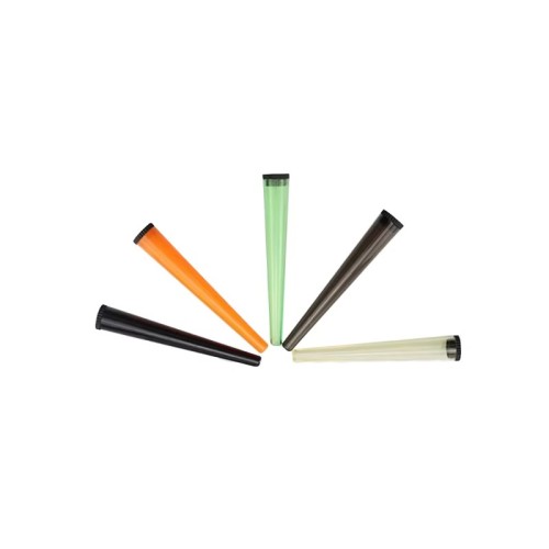 Hot Selling Wholesale 110mm Transparent Storage Cone Tubes Custom Airtight Pre Roll Plastic Storage Containers
