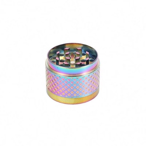 Wholesale Hot Sale Custom Logo Colorful 3 Layers Zinc Alloy Metal Tobacco Smoking Herb Grinder