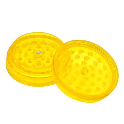 BEYOU 63mm Plastic Custom Logo Spice Tobacco Grinder 2 Layers Dry Herb Smoking Grinder