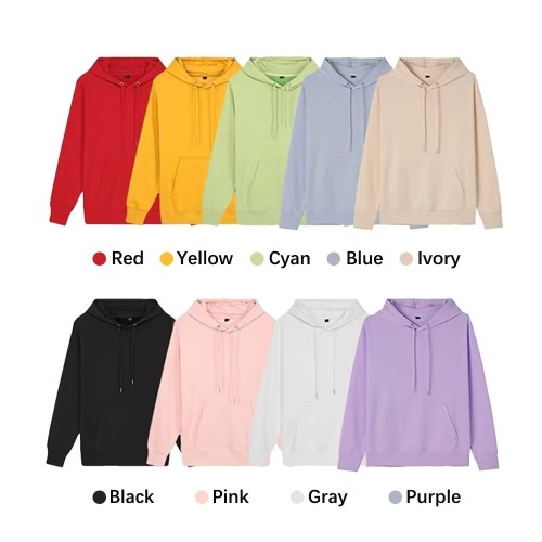 Wholesale Price Solid Color Custom Brand Design Streetwear Custom Unisex Hoodies