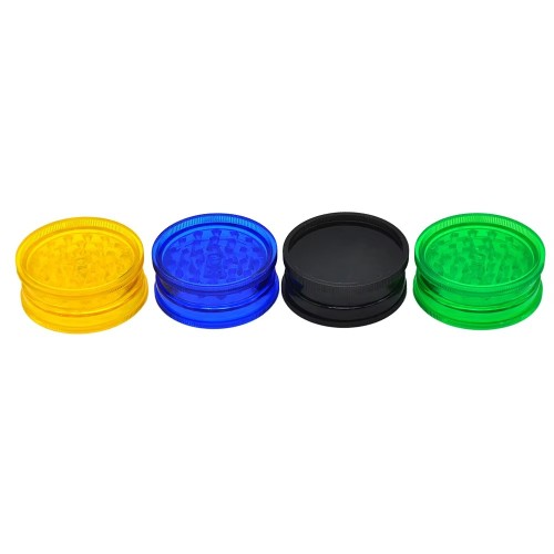 BEYOU 63mm Plastic Custom Logo Spice Tobacco Grinder 2 Layers Dry Herb Smoking Grinder