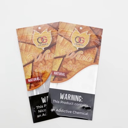 Roll Tobacco Food Grade Foil Bag Packing