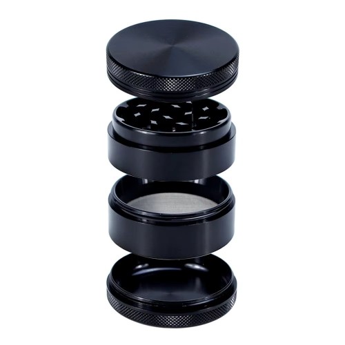 Wholesale Smoking Logo Engraved Metal Herbal Grinder 4 Layers Portable Spice Grinders Rolling Paper Bulk Herb Grinder