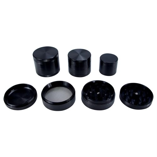 Wholesale Smoking Logo Engraved Metal Herbal Grinder 4 Layers Portable Spice Grinders Rolling Paper Bulk Herb Grinder