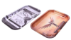 Factory Wholesale Custom Metal Serving Tray Tobacco Smoking Tray Tin Rolling Tray