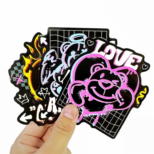 Brand Waterproof Custom Stickers Packaging Durable Custom Sticker Die Cut Logo Adhesive Vinyl Sticker