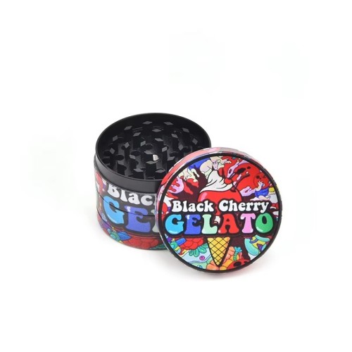 Piece Smoking Herb Grinder Full Body Printed Shredder Burnisher Grinder Mechanical Custom Logo Herb Grinder