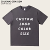 100% Cotton Branded T-Shirt Oversized Short Length Casual Style Custom Black Puff Print Men Blank Design Fashion T-Shirt