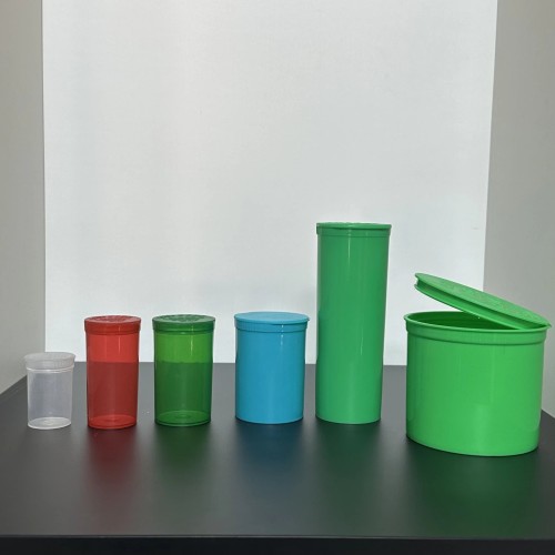 Medical Squzze Pill Bottle Plastic Vials Child Proof Container Pop Top Bottle Vials