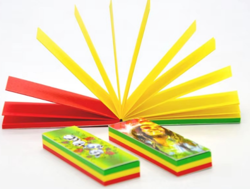 Wholesale Bob Marley Rasta Color Three Colors Filter Tips Perforated 18mm Width 60 Booklets Per Box