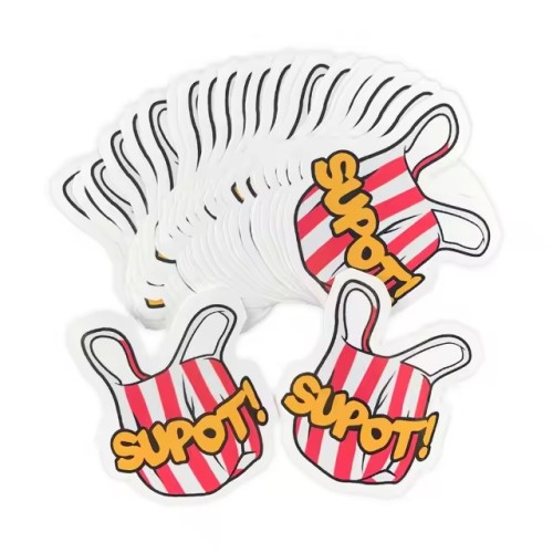 Custom Personalized Logo Design Printed Adhesive Sticker Vinyl PVC Letter Die Cut Stickers for Promotion