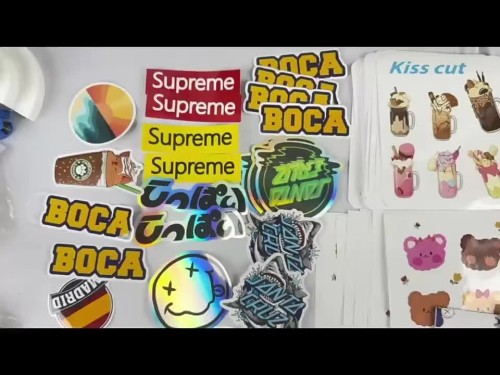 Custom Personalized Logo Design Printed Adhesive Sticker Vinyl PVC Letter Die Cut Stickers for Promotion