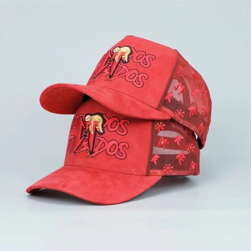 2025 Custom Your Own logo Mens Mesh Gorras Sport Cap Embroidery Patch logo 5 Panel Suede Baseball Trucker Hat
