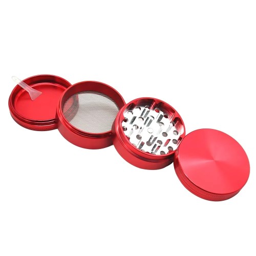 Premium Aluminium Alloy Grinder Custom Your logo Multiple Colour 4 Piece Metal Grinder 63x48mm