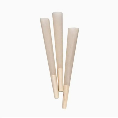 Custom logo 50 Sheets Canned Brown Rolling Paper 110mm Hand-rolled Cone Wood Pulp Paper Rolling Paper