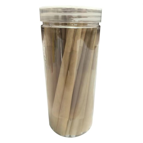 Custom logo 50 Sheets Canned Brown Rolling Paper 110mm Hand-rolled Cone Wood Pulp Paper Rolling Paper