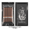 Custom Printing Travel Cigar Humidor Bag 4-6 Cigars Humidified Plastic Pouches with Cigar Packaging Bag
