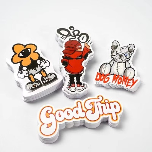 Custom Logo Wholesale Printing UV Resist Matte PVC Die Cut Sticker Waterproof Vinyl Paper Cartoon Stickers for Kids