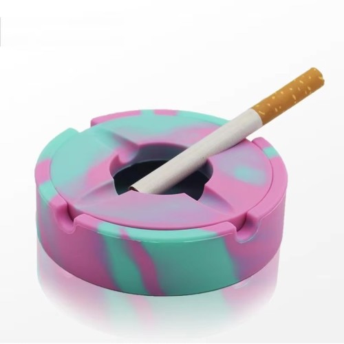 Cigar Ashtray Silicone Ash Tray with Lid OEM Logo Indoor Unbreakable