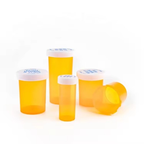 Plastic Bottle Multifunctional Large Capacity Reversible Push Down and Turn Vials