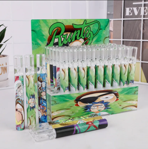 Various Brands of Printed Og Glass Tube Small Chillum Pipes