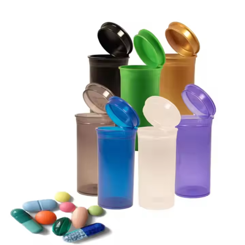 Plastic Bottle Multifunctional Large Capacity Reversible Push Down and Turn Vials