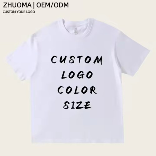 Custom 100% Cotton T Shirts 230gsm Heavyweight Oversized T-shirt T Shirt Manufacturer Brand Men's