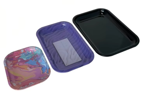 Custom Rolling Tray and Grinder Set Car Rolling Tray Fancy Rolling Tray Metal