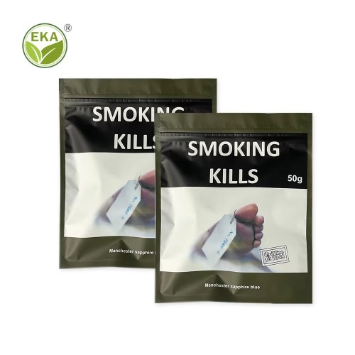 RTS Cigar Pouch Food Grade Aluminum Foil Smoking Accessories Packaging Resealable Ziplock Tobacco Bags