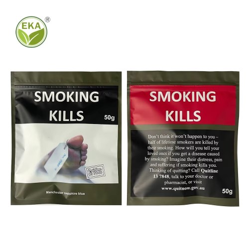 RTS Cigar Pouch Food Grade Aluminum Foil Smoking Accessories Packaging Resealable Ziplock Tobacco Bags