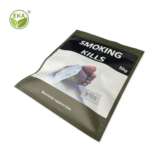 RTS Cigar Pouch Food Grade Aluminum Foil Smoking Accessories Packaging Resealable Ziplock Tobacco Bags