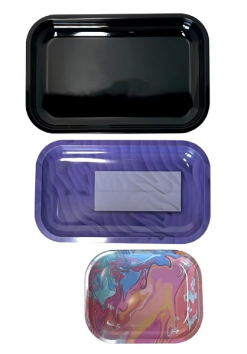 Custom Rolling Tray and Grinder Set Car Rolling Tray Fancy Rolling Tray Metal