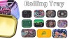 Custom Design 10.6 X 6.3 Inches Metal for Rolling Tray Medium Size Tin Serving Tray for Smoke Shop