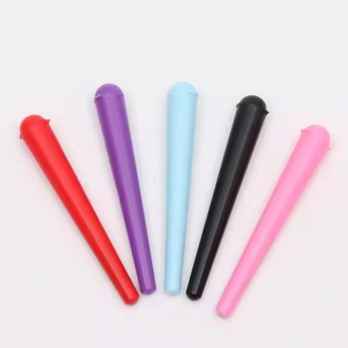 2022 Custom Plastic Smoking Cones Rolling Papers Plastic Tube Purple
