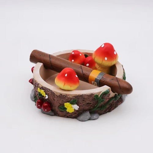 Wholesale Custom logo Resin Ceramic Funny Cigar Ashtray