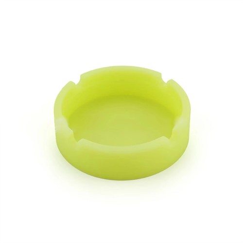 Heat-resistant Round Rectangle Silicone Ashtray Multi-color Luminous Customized logo