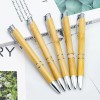 Custom Logo Bamboo Ballpoint Ball Pen-customized Wood Bamboo Pen