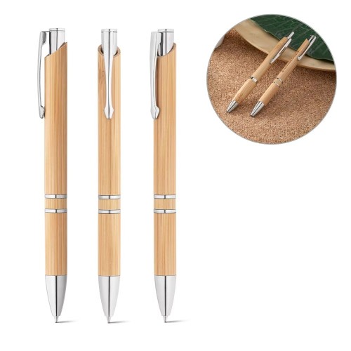 Custom Logo Bamboo Ballpoint Ball Pen-customized Wood Bamboo Pen