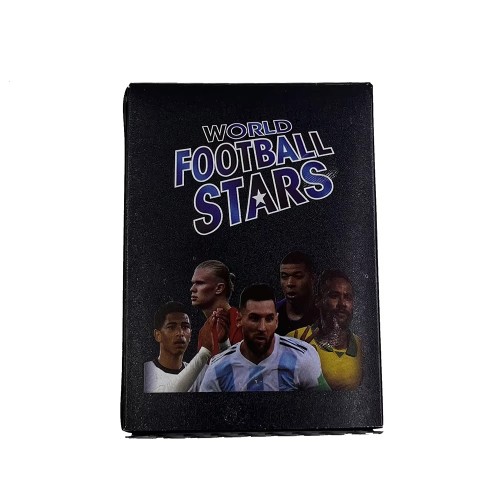 Collection World Football Star Soccer Player Plastic Gold Foil Plated Sports Cards for Kids Gift