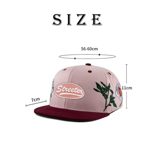 Hip Hop Snapback Hat Custom 3D Embroidery Logo Acrylic Classic Snapback Caps