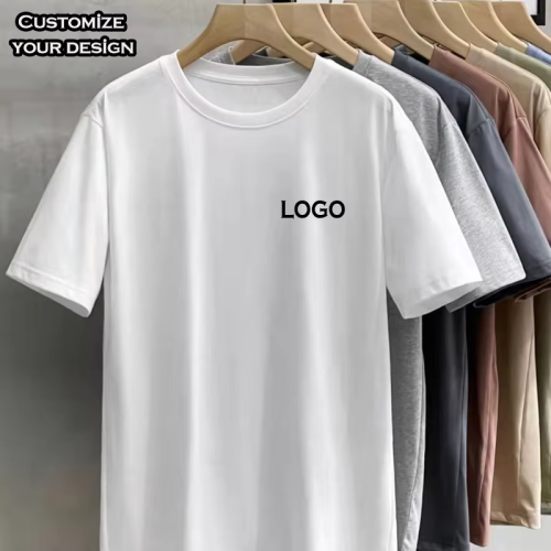 T-Shirt Custom Logo Heat Transfer Own Brand Tag Custom Shirts Blank T-Shirt Printing