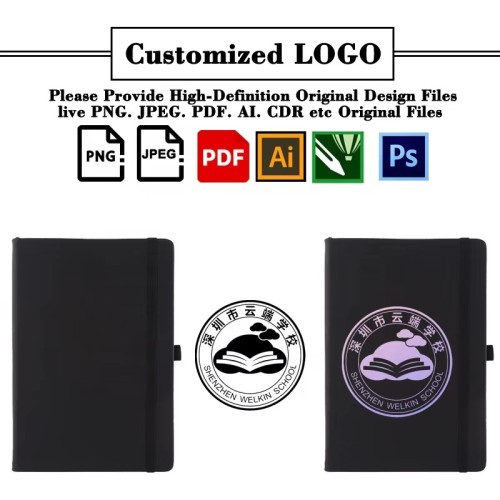 LC665 Factory Customized Logo A4 A5 Hournal Printing Wholesale Promotion Gift Custom Hardcover Notebooks
