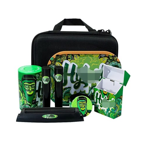 Hot Sell Smoke Kit With Tobacco Rolling Tray Herb Grinder Machine Cigarette Box Smoking Case