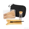 New Arrival Bamboo Smoking Set Bamboo Rolling Tray Glass Storage Jar Five Piece Set Smoking Accessories