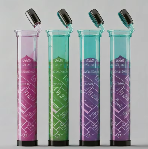 Custom Plastic Biodegradable Pre Roll Tube for King Size Cone