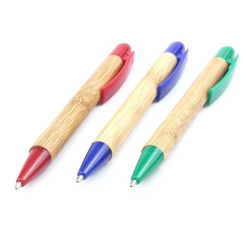 High quality eco-friendly colorful bamboo pen with custom logo